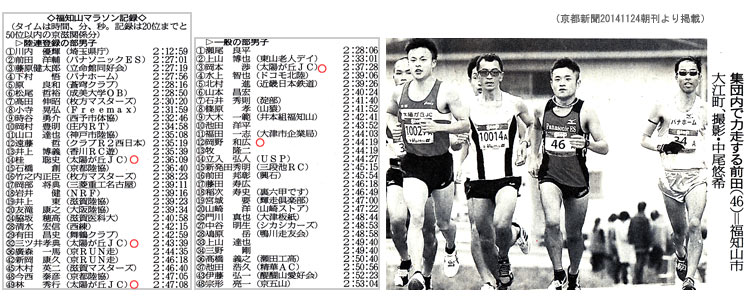 2014福知山マラソン・京都新聞